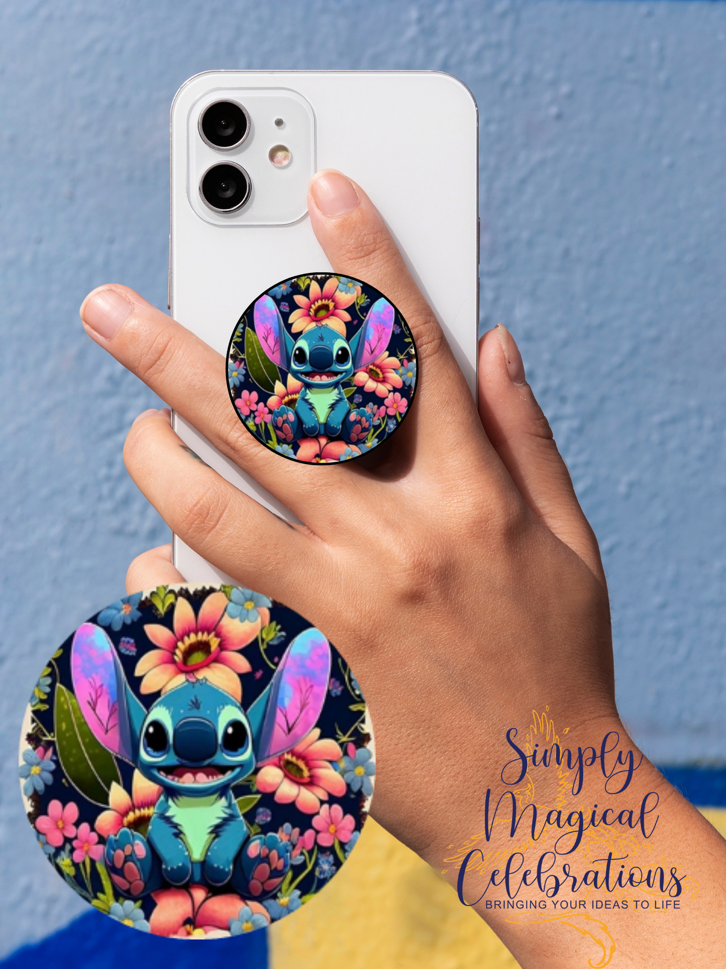 Dark Floral 626 - Pop Socket