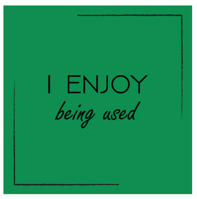Ceramic Coaster - I ENJOY BEING USED
