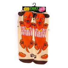 Hot Dog Grip Socks