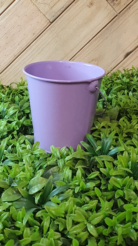 Metal Bucket Pastel Purple-Lilac