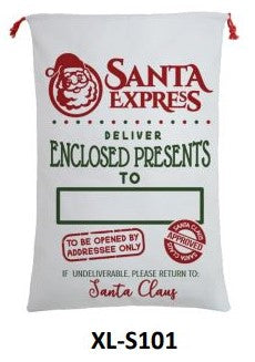 Santa Express Christmas Sack S101 - Personalised