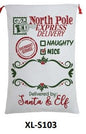 North Pole Express Fancy Christmas Sack S103 - Personalised