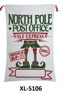 Elf Legs Christmas Sack S106 - Personalised