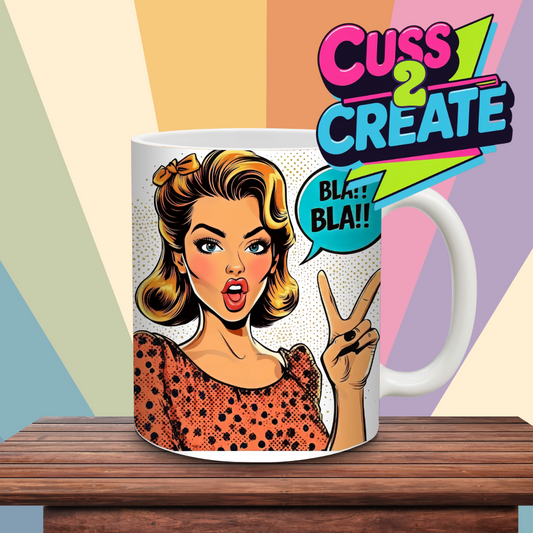 Blah Blah Ceramic Mug