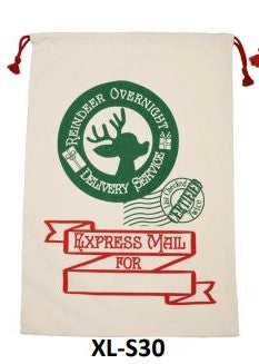 Reindeer Overnight Christmas Sack S30 - Personalised