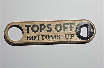 Wooden Bottle Opener- Tops off