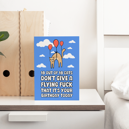 Funny Cat Birthday Card