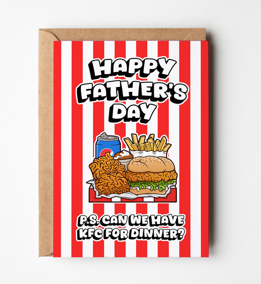 Funny KFC Father's Day Card