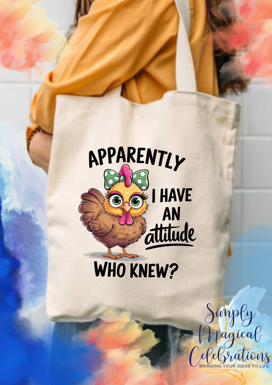 I thought I Chickened out of an Attitude Tote