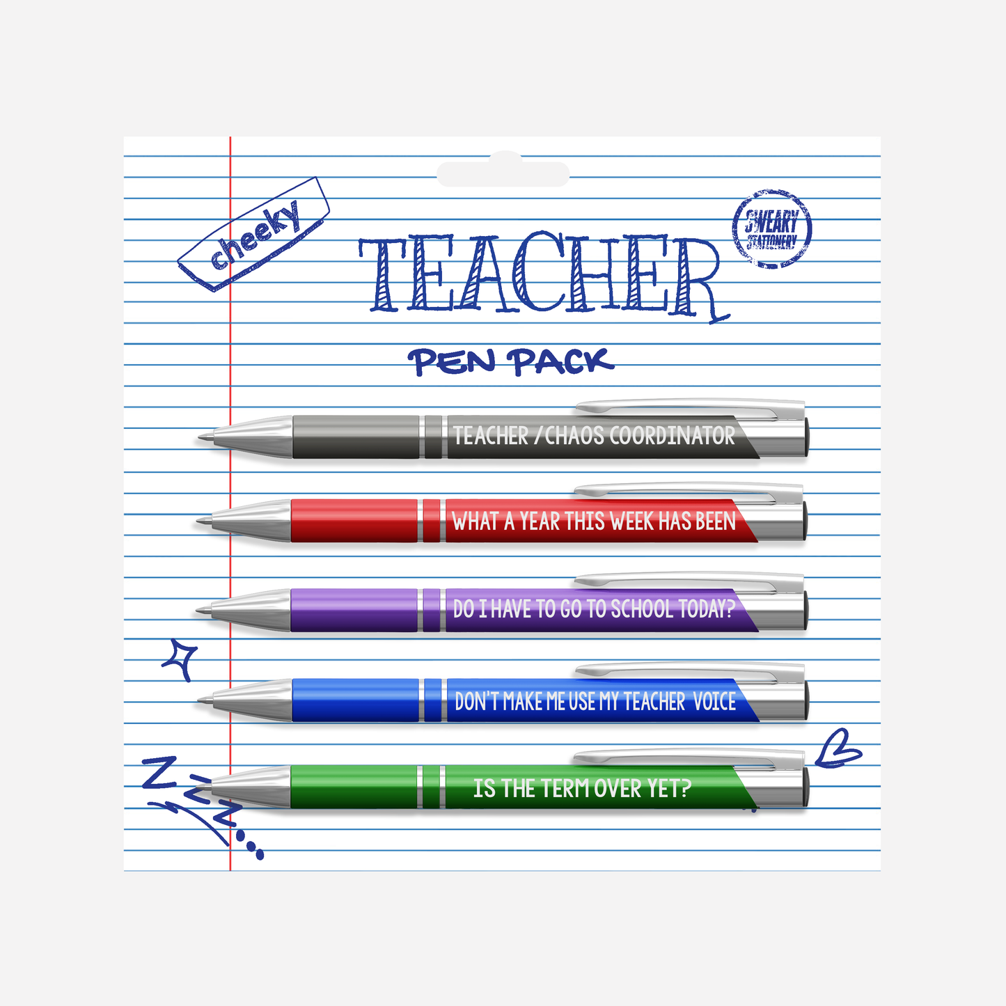 Teacher / Chaos Coordinator Cheeky Teacher Pen with Personality