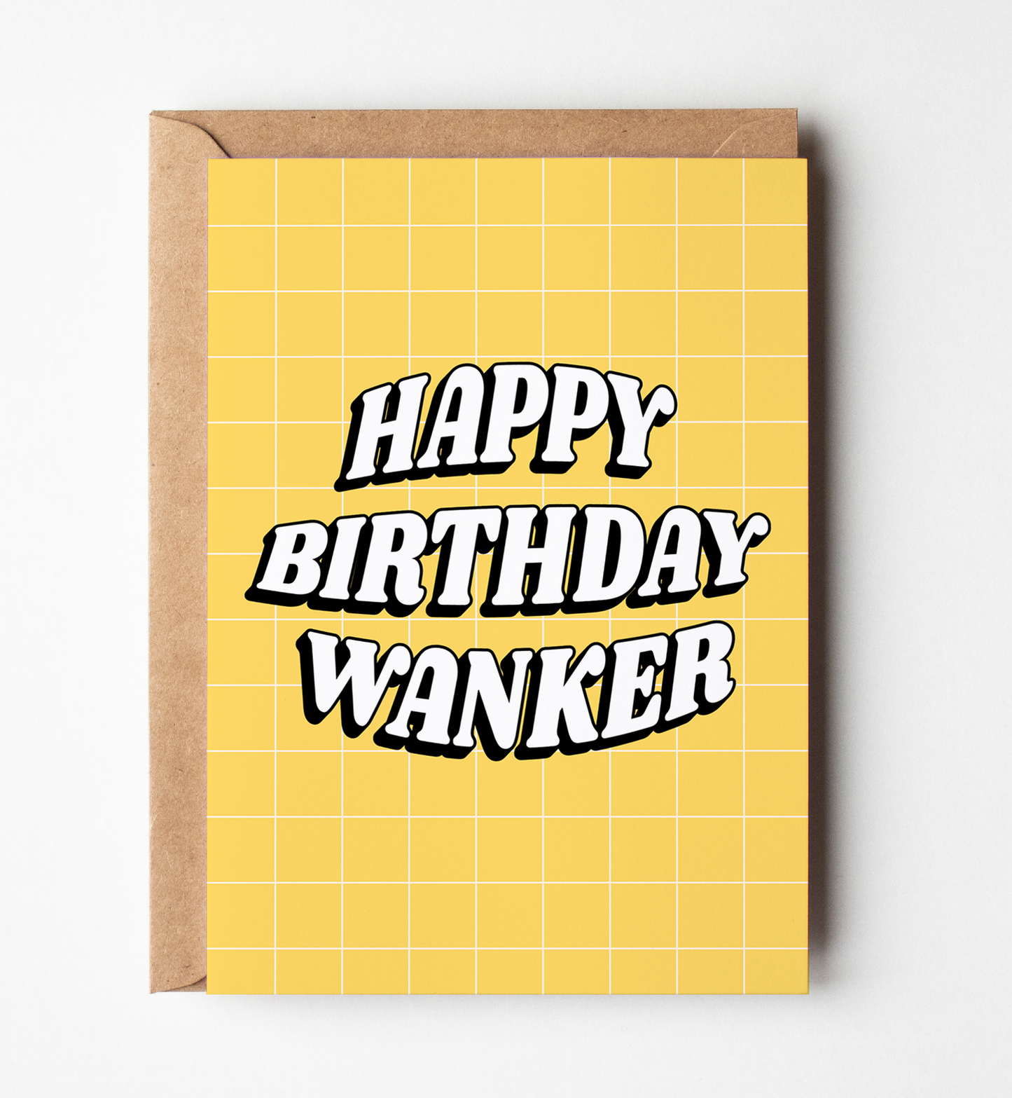 Happy Birthday Wanker Greeting Card