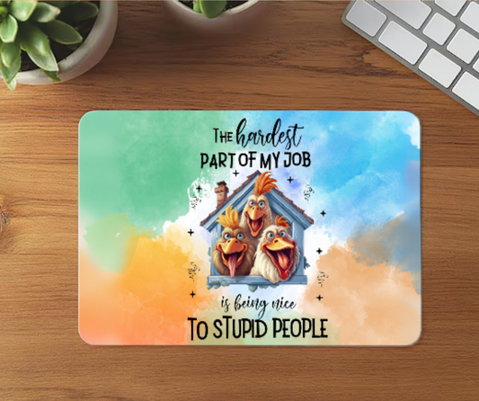 Reckless Roosters Mouse Mat