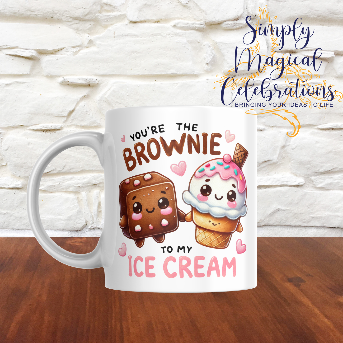 Cheesy Couples Mug -BROWNIE TO ICECREAM