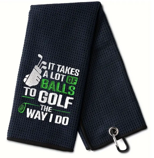 Golf Towel - Lots of Balls BOLD