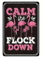 Metal Sign - Calm the flock Down