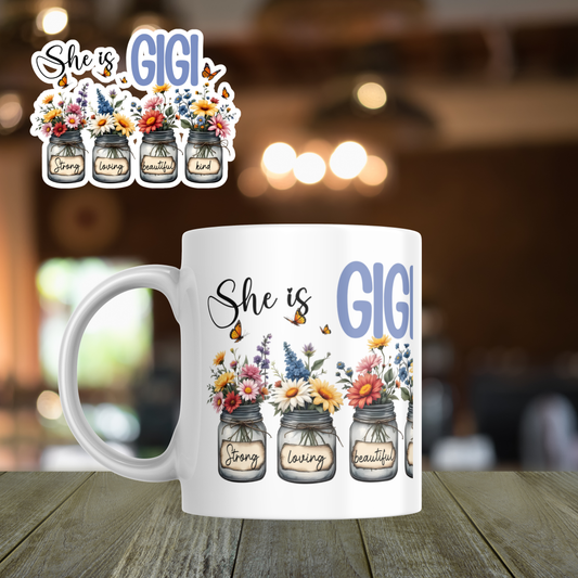 Floral Jar Ceramic Mug - GIGI