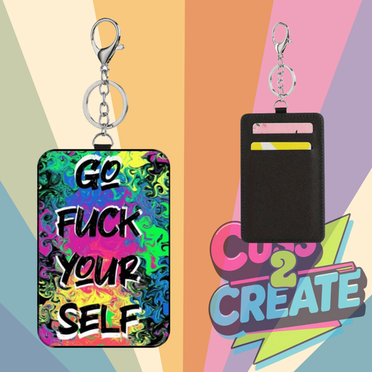 Go F Yourself Leather Card Wallet