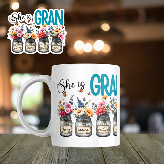 Floral Jar Ceramic Mug - GRAN