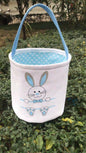 Blue Easter Bunny Bag Personalised