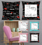 Happy Female Printed Cushion Cover