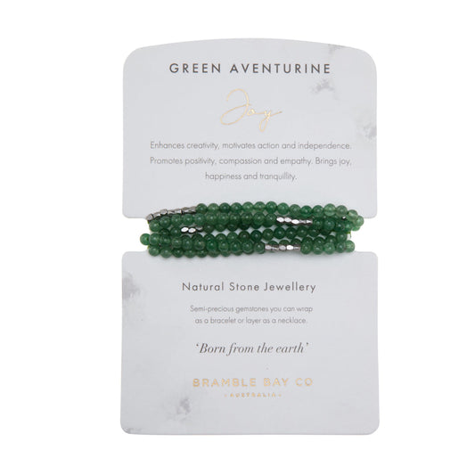 Green Aventurine Wrap Bracelet