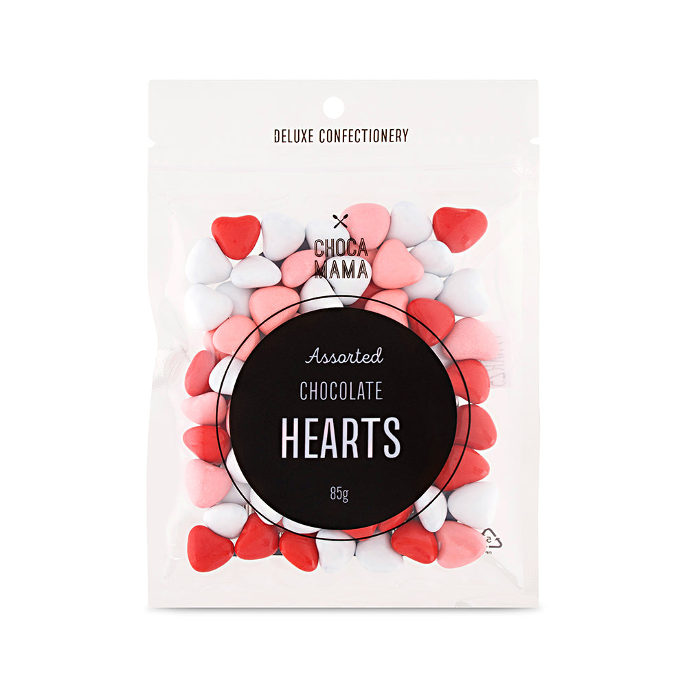 Chocolate Hearts Pink 85g