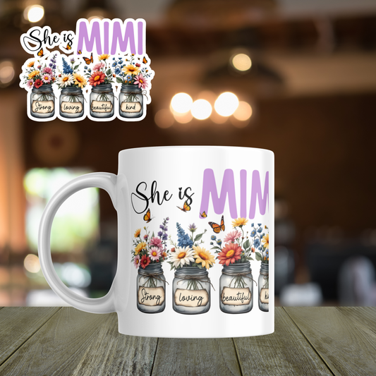 Floral Jar Ceramic Mug - MIMI