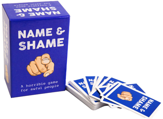 Name and Shame Card Game