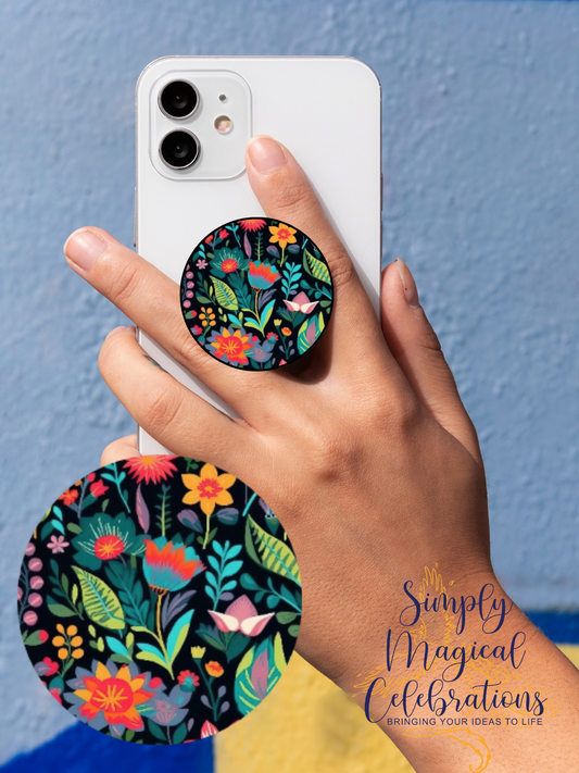 Neon Flower  - Pop Socket