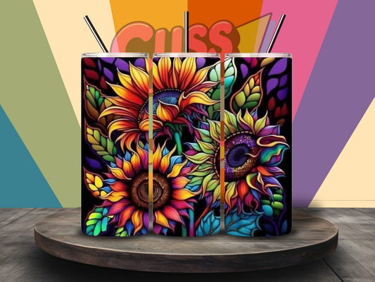 Neon Sunflowers