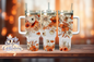 Orange Floral 40oz Tumbler