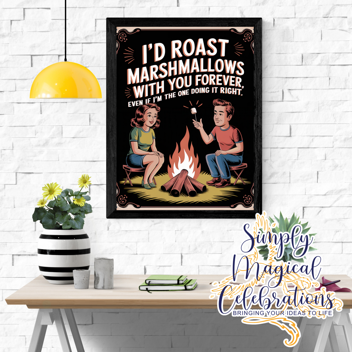 Roast Marshmallows -A4 Metal Sign