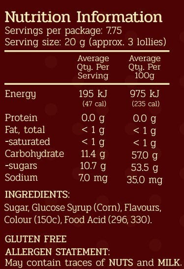 Sarsaparilla Rock 155g