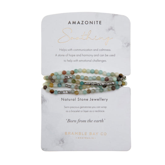 Amazonite Jasper Wrap Bracelet