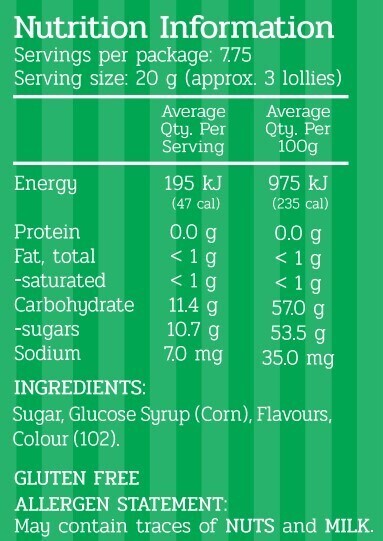 Spearmint Satins 155g