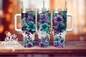 Teal Floral 40oz Tumbler