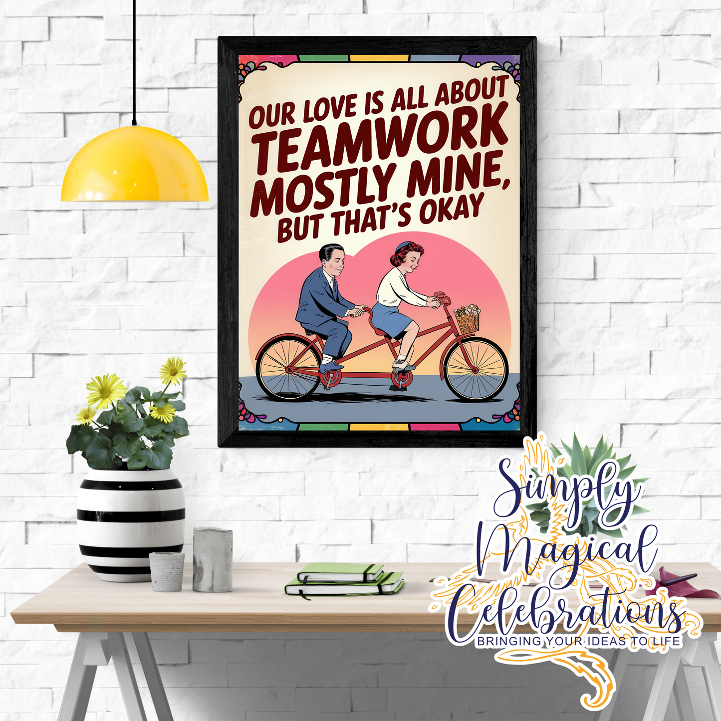 Teamwork is Mostly Me -A4 Metal Sign