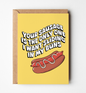 Slide into my Buns Valentine's Day Card Greeting Card