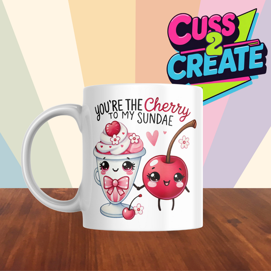 Cheesy Couples Mug - CHERRY TO SUNDAE