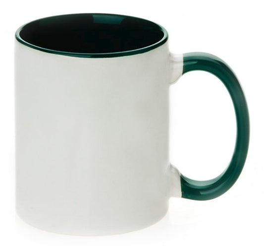 11oz  Mug DARK GREEN BLANK