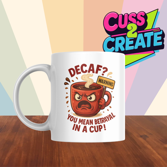 Don’t you dare say Decaf Ceramic Mug