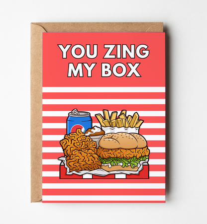 You Zing my Box Greeting Card