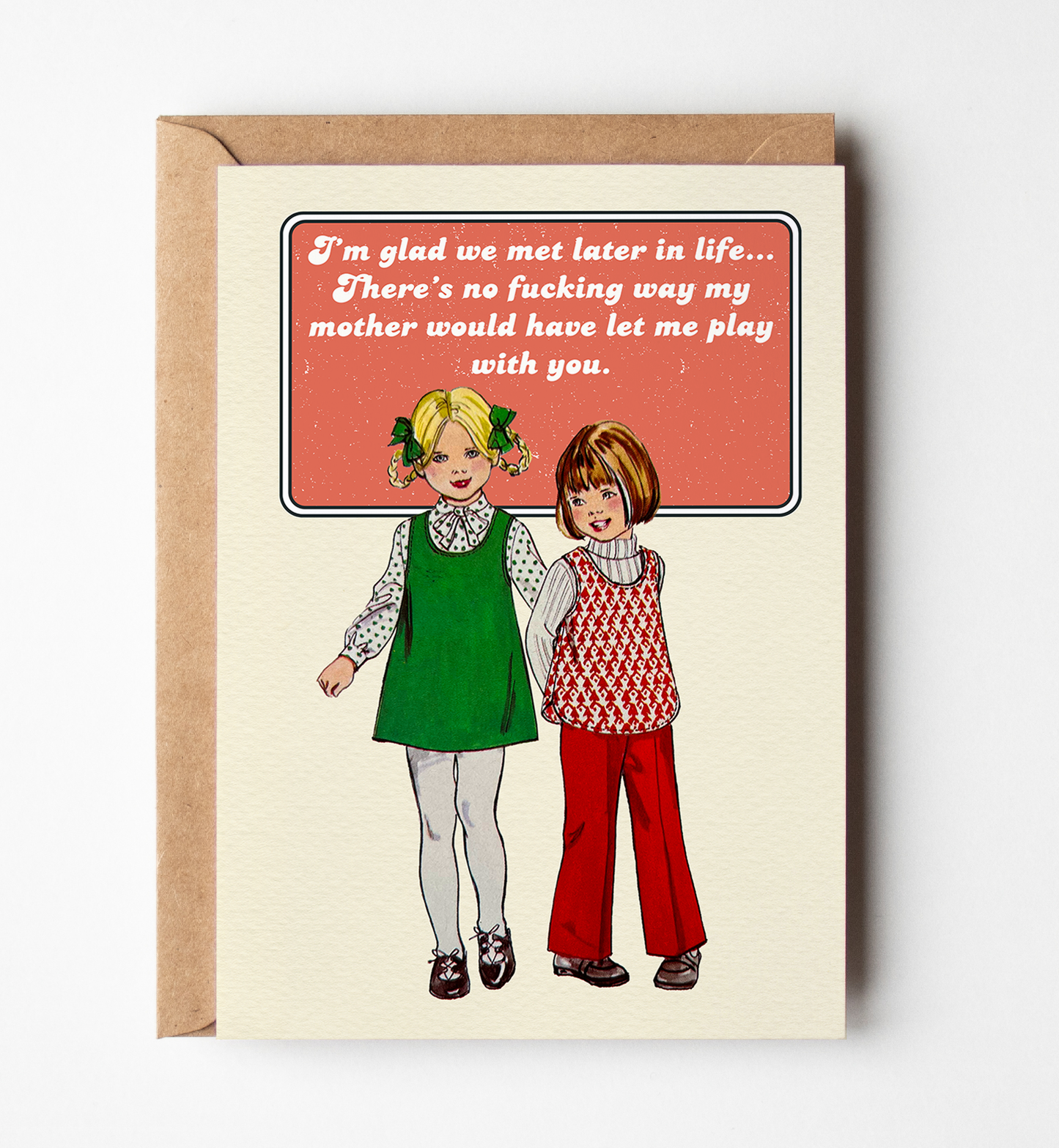 Funny Greeting Card For Best Friend, Sarcastic Card