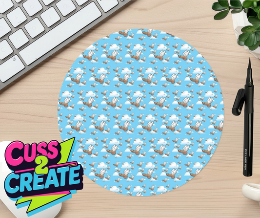 Flying Phallus Mouse Mat