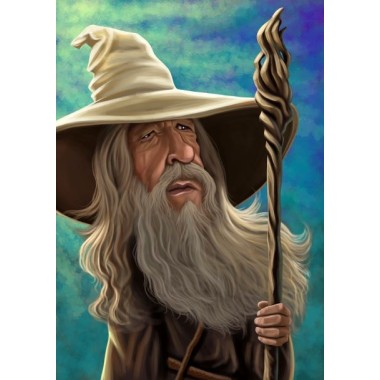 Gandalf Loud Mouth Talking Card