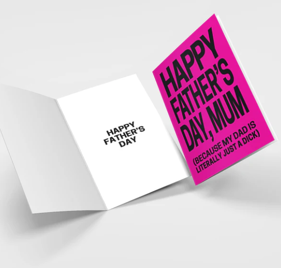 Happy Fathers Day Mum Card