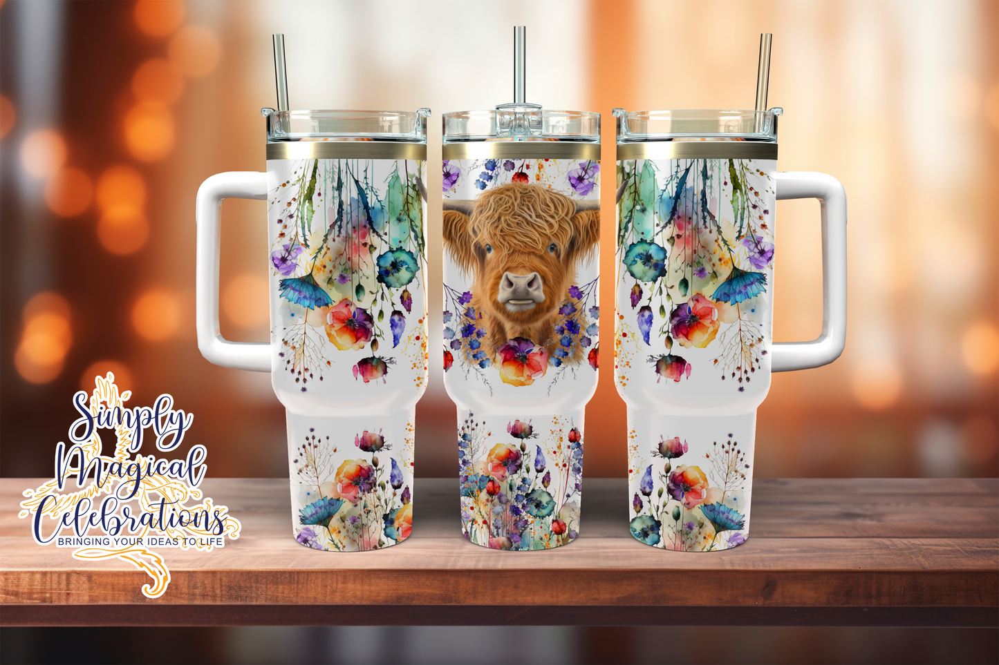 Highland Floral 40oz Tumbler