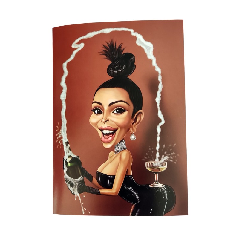 Kim Kardashian Loud Mouth Talking Card