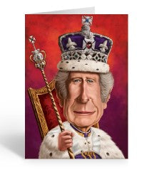 King Charles Loud Mouth Talking Card