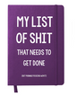 List of Shit Notebook Purple